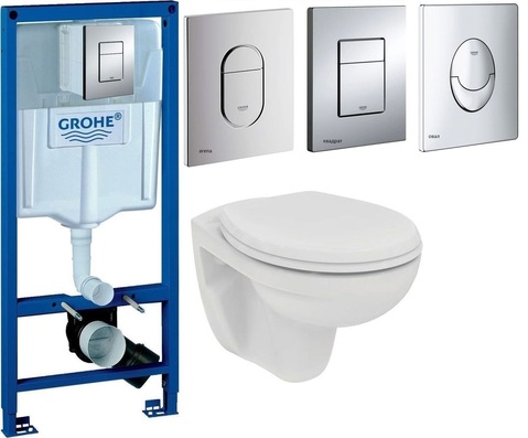 Структура Grohe комплект с тоалетна Видима Идеал